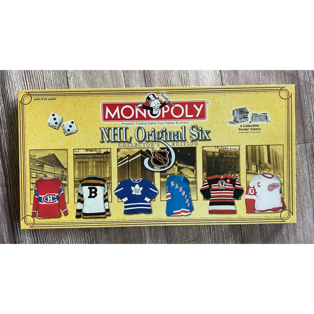 1999 NHL Original 6 Collector's Edition Monopoly Game